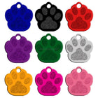 MOQ:20 pcs 2 Sides Paw Shape Customs Dog Name ID Tags Personalized cs06jp-nn.myshopify.com