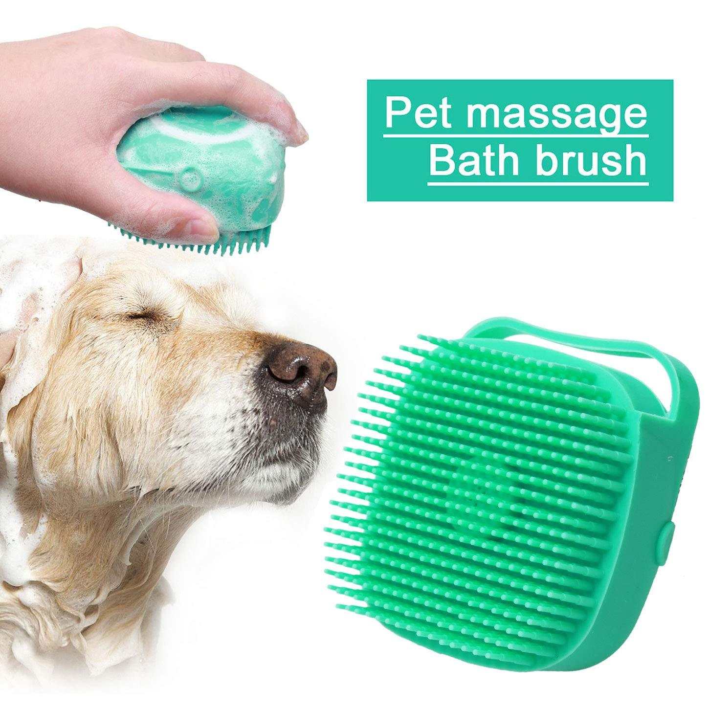 Pet Dog Shampoo Massager Brush Cat Massage Comb Grooming Scrubber cs06jp-nn.myshopify.com
