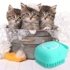 Pet Dog Shampoo Massager Brush Cat Massage Comb Grooming Scrubber cs06jp-nn.myshopify.com