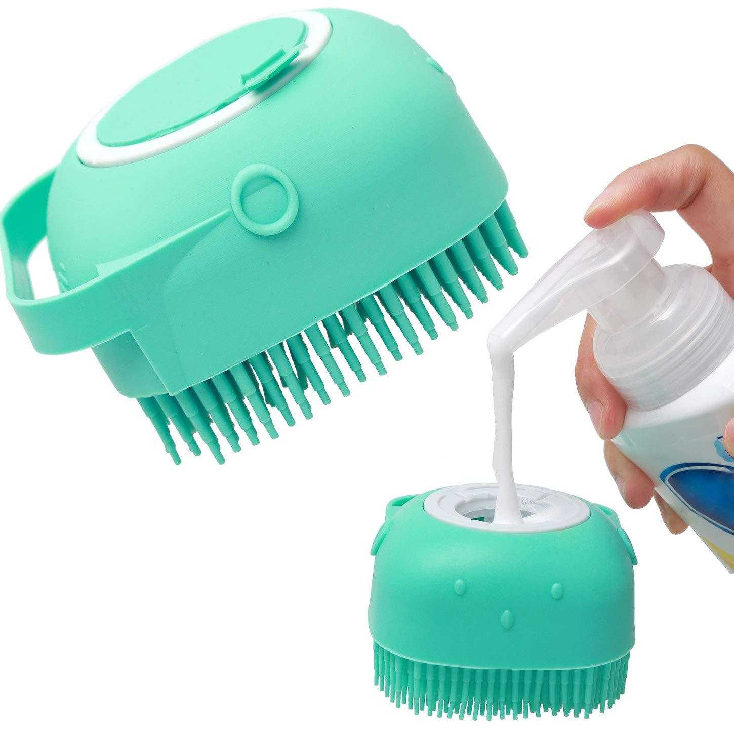 Pet Dog Shampoo Massager Brush Cat Massage Comb Grooming Scrubber cs06jp-nn.myshopify.com