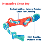 Rubber Bone Dog Chew Toy with Tug Rope -- Great for Active Dogs cs06jp-nn.myshopify.com
