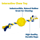 Rubber Soccer Ball Chew Toy with Tug Rope  -- Great for Active Dogs cs06jp-nn.myshopify.com