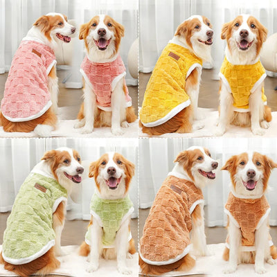 Flannel Dogs Clothes Winter Warm Sweater