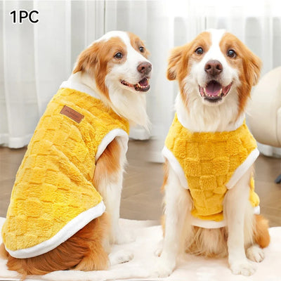 Flannel Dogs Clothes Winter Warm Sweater