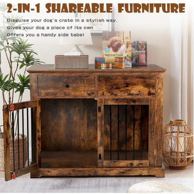 Dog Crate Furniture Decorative Indoor Pet Cage