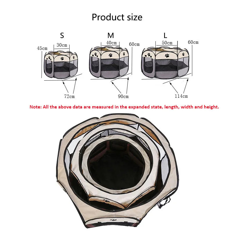 Pet fence tent octagonal cage pet supplies