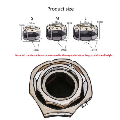 Pet fence tent octagonal cage pet supplies