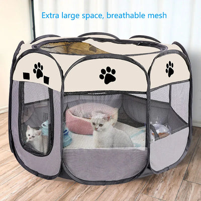 Pet fence tent octagonal cage pet supplies
