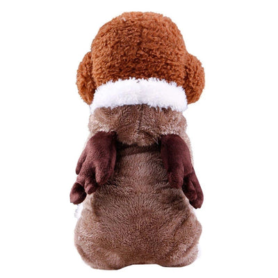 Winter Cat Clothes Warm Fleece Pet