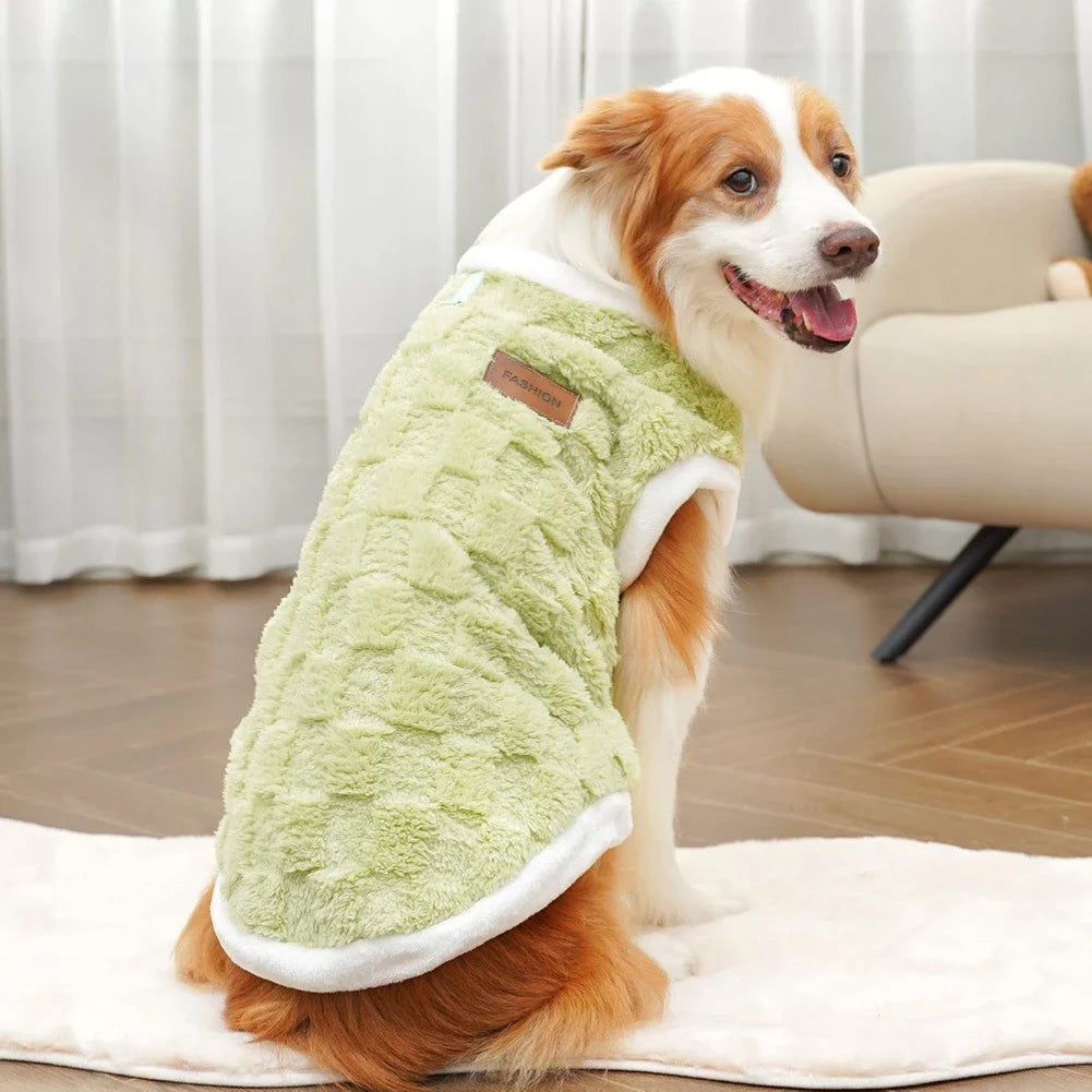 Flannel Dogs Clothes Winter Warm Sweater