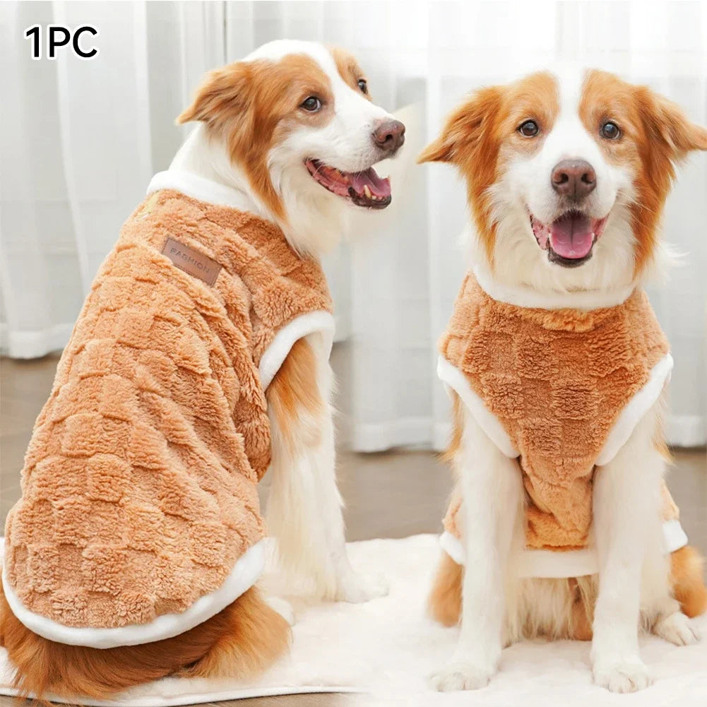 Flannel Dogs Clothes Winter Warm Sweater