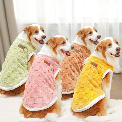 Flannel Dogs Clothes Winter Warm Sweater