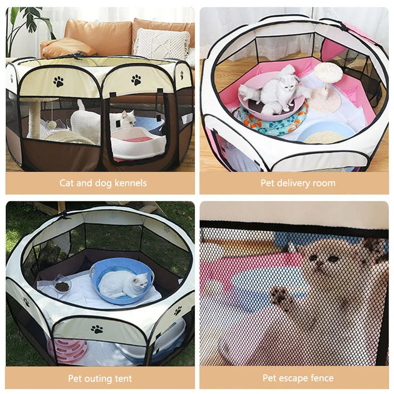 Pet fence tent octagonal cage pet supplies
