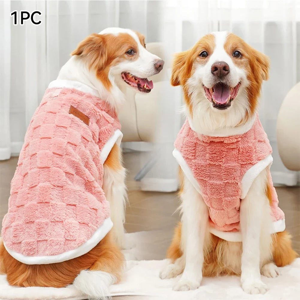 Flannel Dogs Clothes Winter Warm Sweater