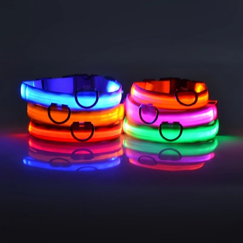 Dog Leash Dogs Luminous Fluorescent Pet Dog Colla