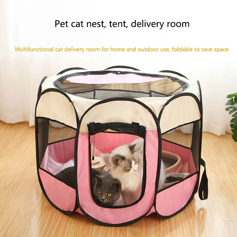 Pet fence tent octagonal cage pet supplies