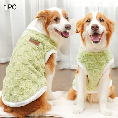 Flannel Dogs Clothes Winter Warm Sweater