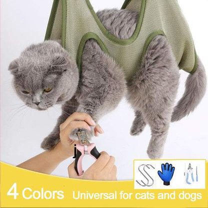 Cat Grooming Restraint Bag with hammock for safe and comfortable pet grooming
