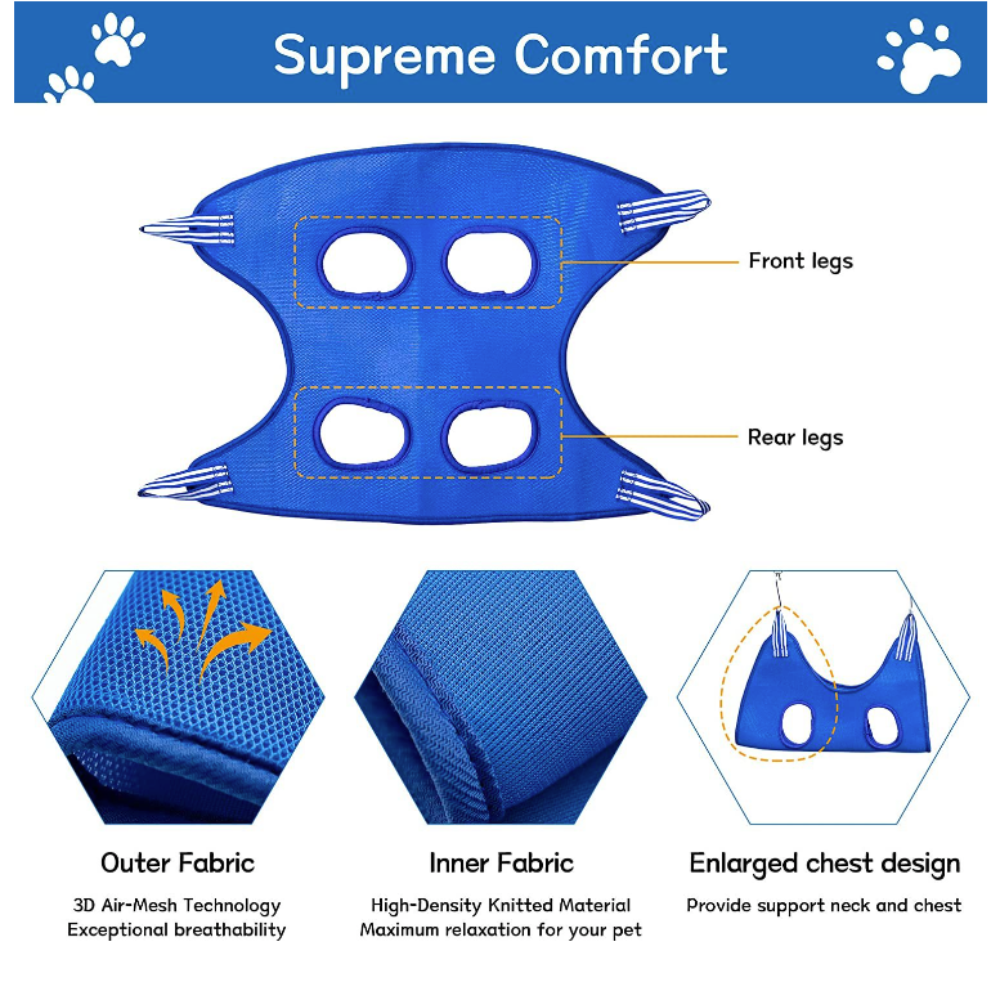 Cat Grooming Restraint Bag with hammock for safe and comfortable pet grooming