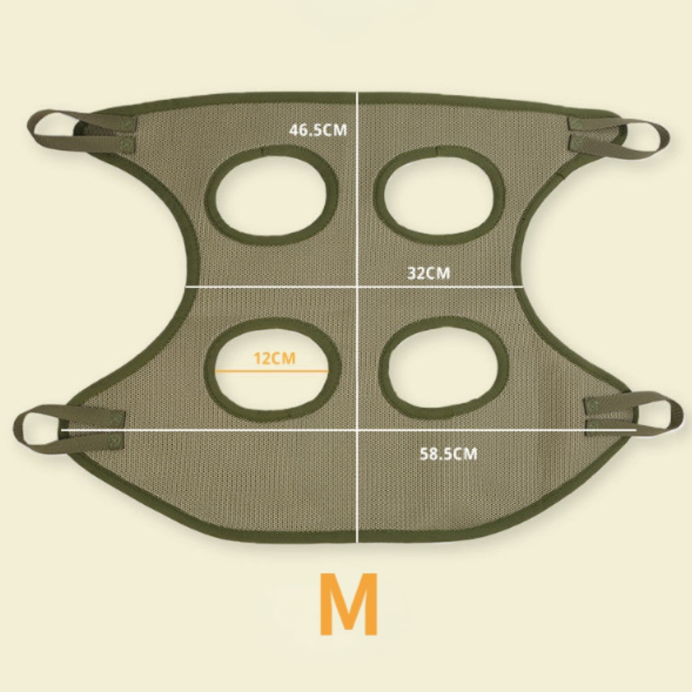 Cat Grooming Restraint Bag with breathable mesh and hammock for comfortable, stress-free grooming