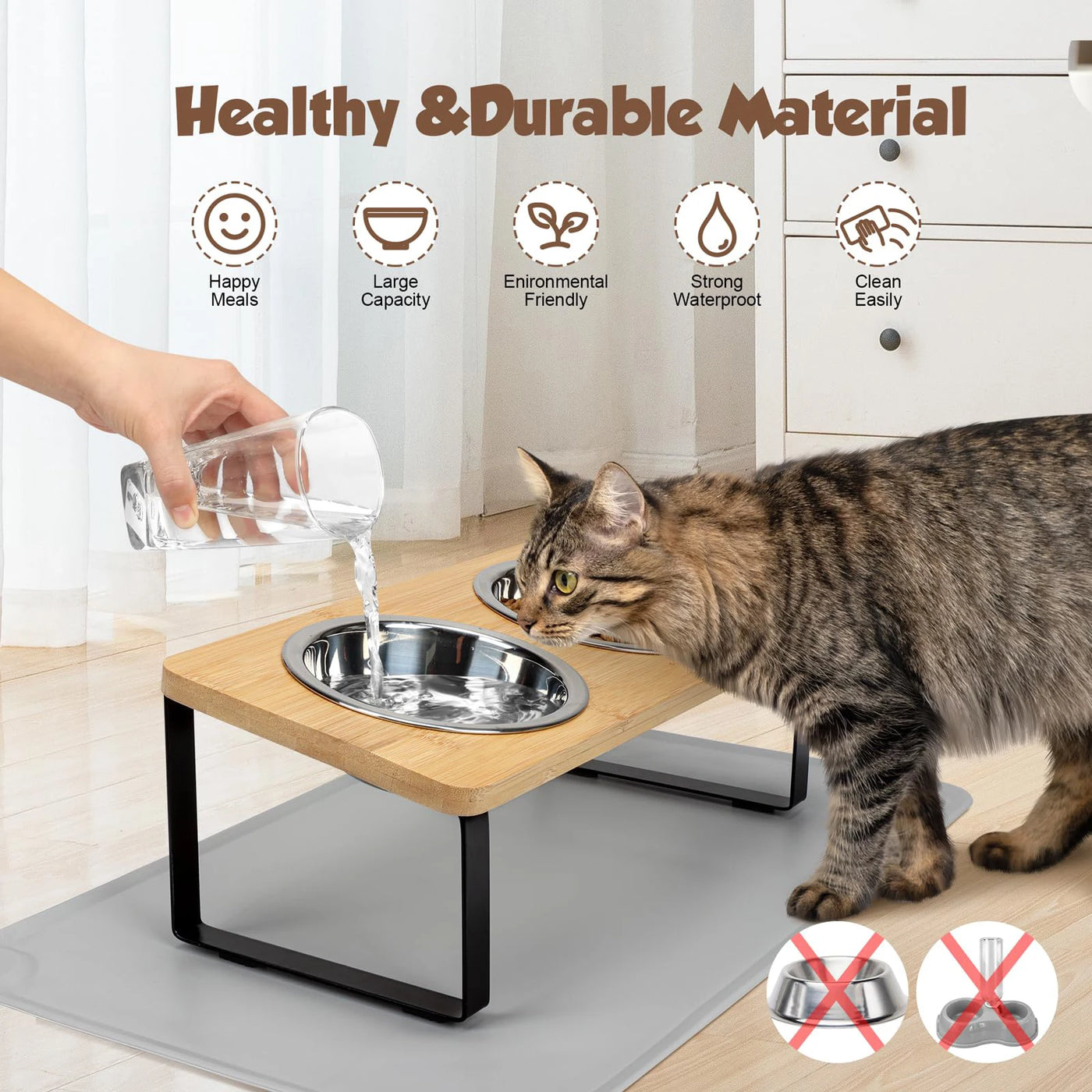 Stainless Steel Bowls for Cats and Puppy