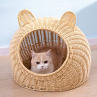 Semi-enclosed Pet Shelter Hand-knitted Cat House cs06jp-nn.myshopify.com