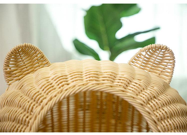 Semi-enclosed Pet Shelter Hand-knitted Cat House cs06jp-nn.myshopify.com