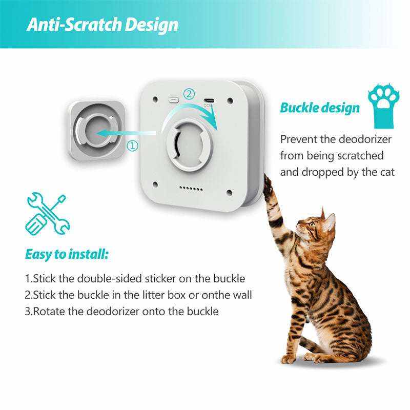 Smart Cat Odor Purifier for Cat Litter Box Deodorizer Dog Air Cleaner cs06jp-nn.myshopify.com