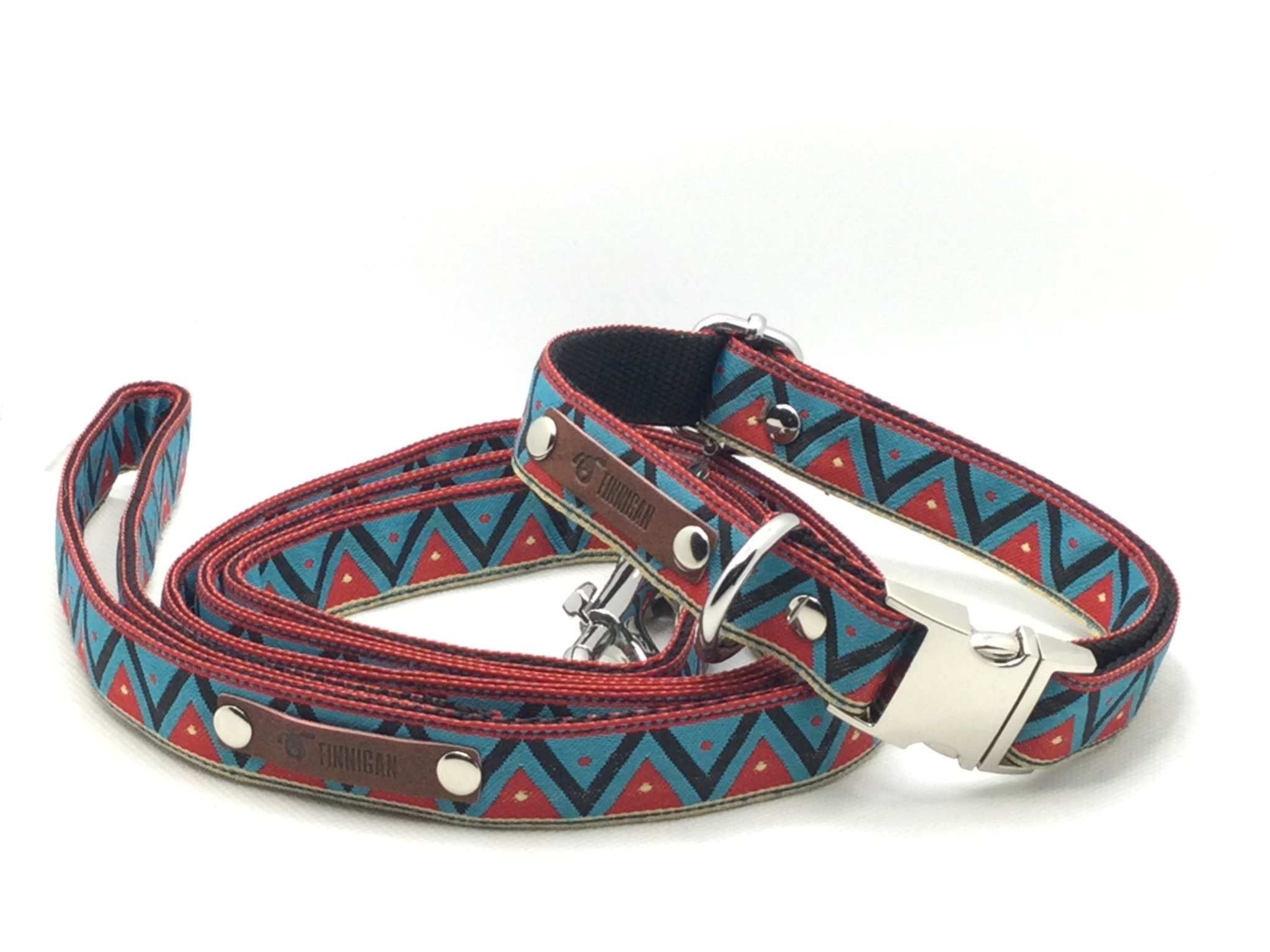 "The Maddy" Personalised Cotton Dog Collar cs06jp-nn.myshopify.com