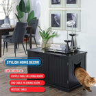 X-Large Cat Washroom Bench Litter Box Enclosure Furniture Box House cs06jp-nn.myshopify.com