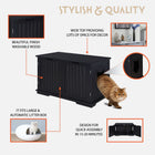 X-Large Cat Washroom Bench Litter Box Enclosure Furniture Box House cs06jp-nn.myshopify.com