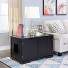 X-Large Cat Washroom Bench Litter Box Enclosure Furniture Box House cs06jp-nn.myshopify.com