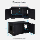 X-Large Cat Washroom Bench Litter Box Enclosure Furniture Box House cs06jp-nn.myshopify.com