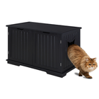 X-Large Cat Washroom Bench Litter Box Enclosure Furniture Box House cs06jp-nn.myshopify.com