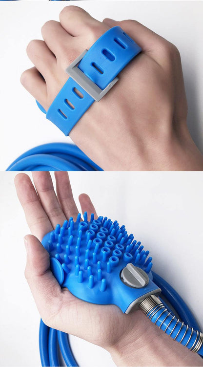 Pet Bathing Gloves Outdoor Shower Dog Bath Silicone Nozzle Hand-held Massage Bath Pet Shower Brush