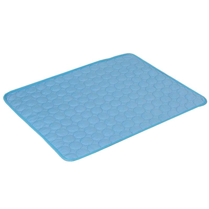 Extra large dog cooling mat with breathable ice silk fabric for summer heat relief and comfort