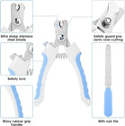 7pcs Pet Grooming Kit, Self-Cleaning Brush Shedding Kit With Nail Clipper, Flea Comb, Shampoo Bath Brush, Finger Toothbrush