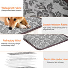 1Pc Pet Heating Pad Dog Cat Electric Heating Mat Waterproof Adjustable Warming Blanket With Chew Resistant Steel Cord Case