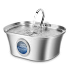 All Stainless Steel Pet Water Dispenser Round Runway Type Large Capacity Dogs And Cats Water Dispenser