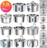 All Stainless Steel Pet Water Dispenser Round Runway Type Large Capacity Dogs And Cats Water Dispenser