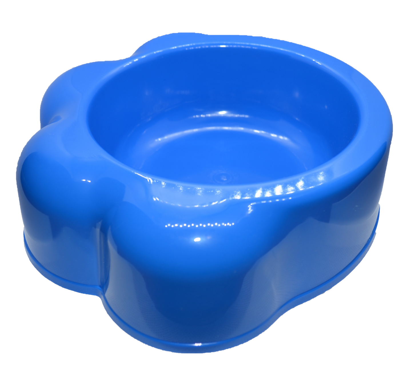 Paw-shaped pet bowl for cats and small dogs, dishwasher safe, 22 oz capacity