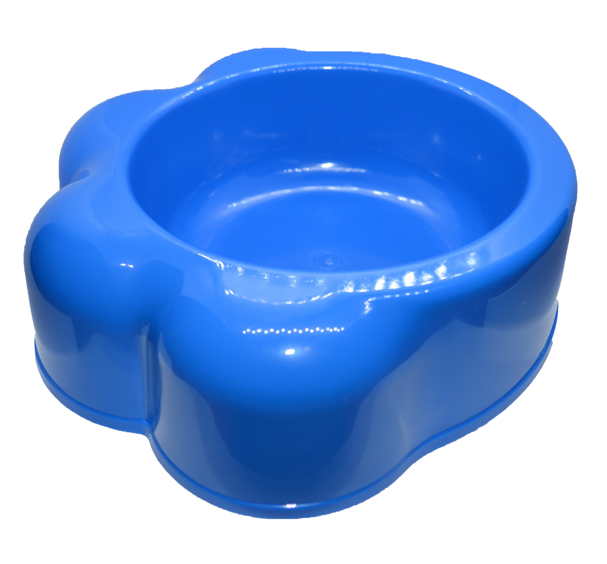 Paw-shaped pet bowl for cats and small dogs, dishwasher safe, 22 oz capacity