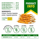 Dog Sticks Wrapped With Chicken & Pet Natural Chew Treats Grain Free Organic Meat & Human Grade Dried Snacks In Bulk For Training Small & Large Dogs