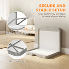 Pee Pad Holder Foldable Dog Litter Box with 3 Disposable Pads, 33.9