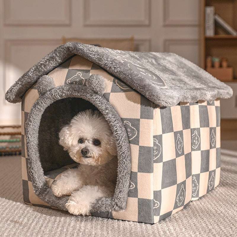Four-season Universal Warm Closed Cat And Dog Kennel