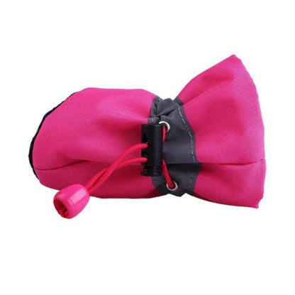 Set of 4 dogs winter warm shoes with anti-slip soles and reflective strips for paw protection