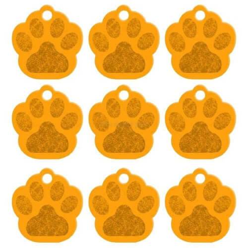 Custom paw tag