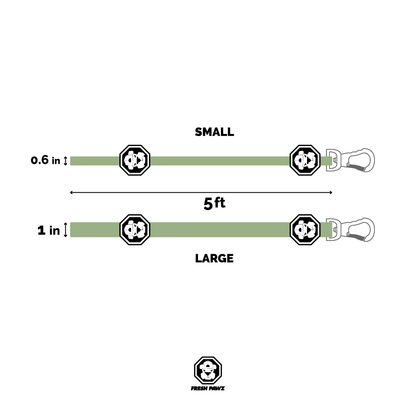 Kilo Cuban Link 14K gold luxury dog leash for XL dogs, handmade in Canada, durable marine-grade steel chain